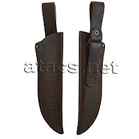 Шкіряний чохол з тисненням №1 (коричневий)