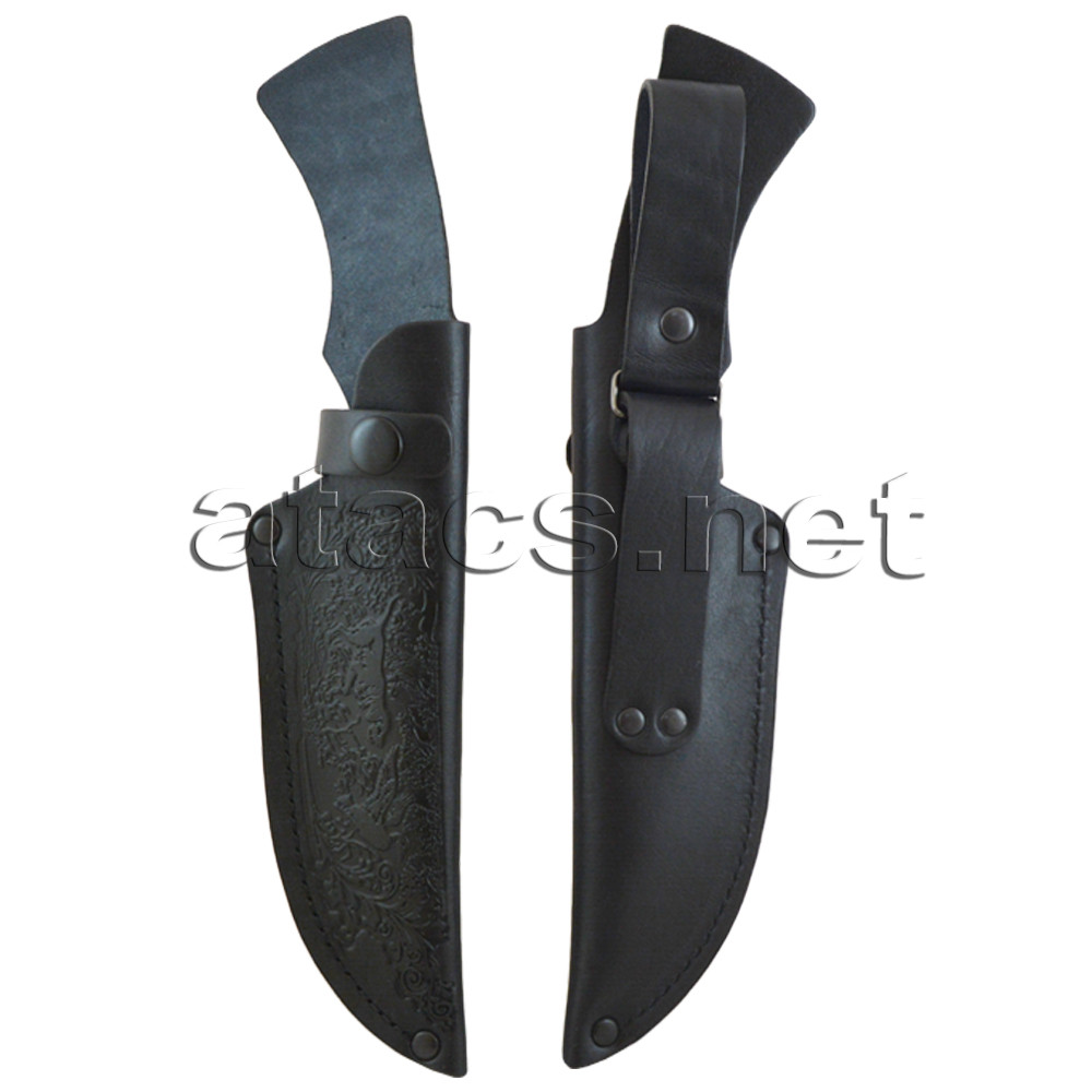 Шкіряний чохол з тисненням №2 (чорний)