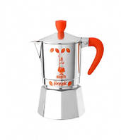 Кавоварка мока Bialetti Break на 3 чашки, жовтогаряча ручка