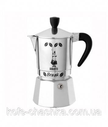 Кавоварка мока Bialetti Break на 3 чашки, чорна ручка