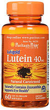 Вітаміни для очей, Лютеїн, Puritan's Pride Lutein 40 mg with Zeaxanthin 60 Softgels