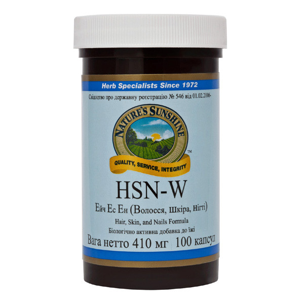 Вітаміни шкіри,волосики, ногті — HSN-W, 100 к.NSP, США