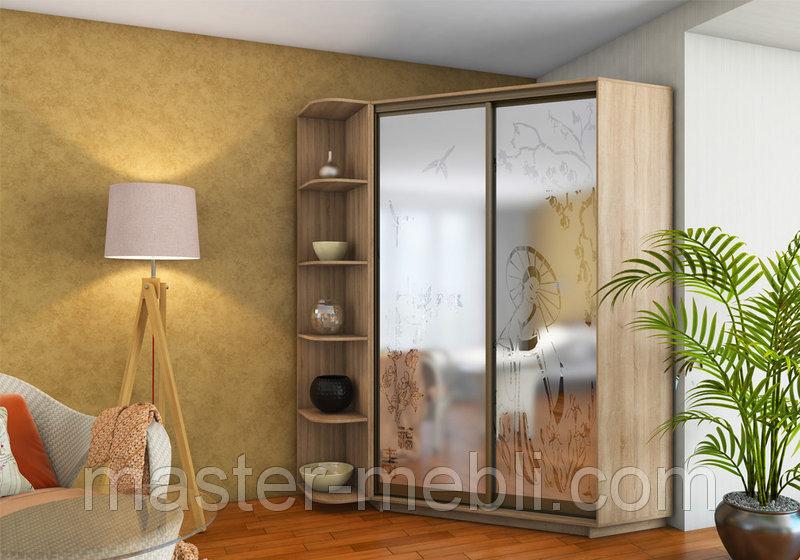 Кутова шафа-купе 140x140x220 Гарант / Кутовий шафа-купе 140x140x220 Garant
