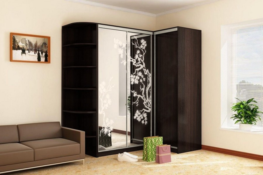 Кутова шафа-купе 160x220x110-1 Гарант / Кутова шафа-купе 160x220x110-1 Garant