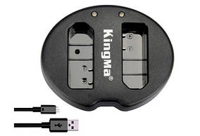 Зарядний пристрій USB для 2-х акумуляторів Nikon EN-EL14, EN-EL14A