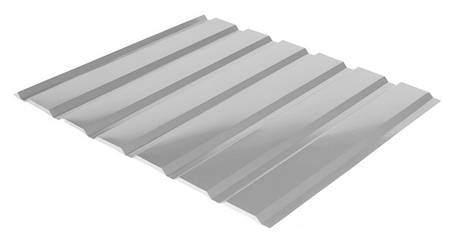 Профнастил С-18 RAL 9006 (сріблястий) PE 0.45 Стіновий, фото 1
