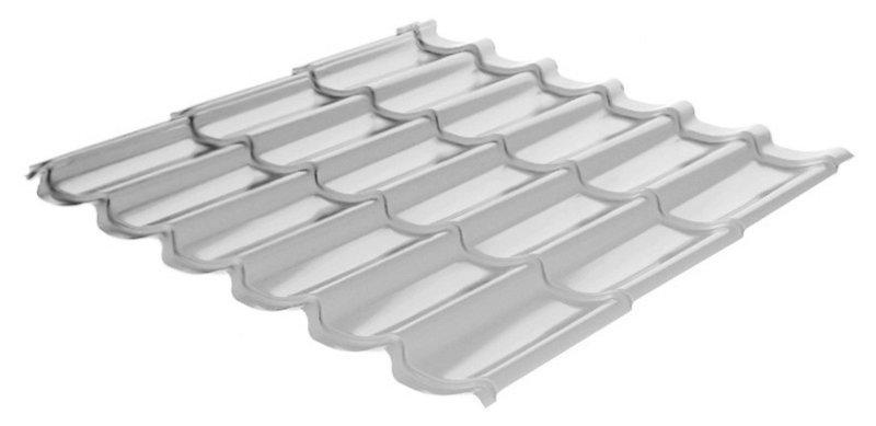 Металочерепиця RAUNI RAL 9006 (срібляста) PE 0,45 STANDART метал Китай