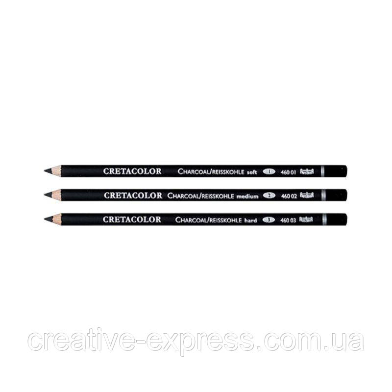 Набір олівців для рисунку, Вугільний середній, 3 шт., Cretacolor