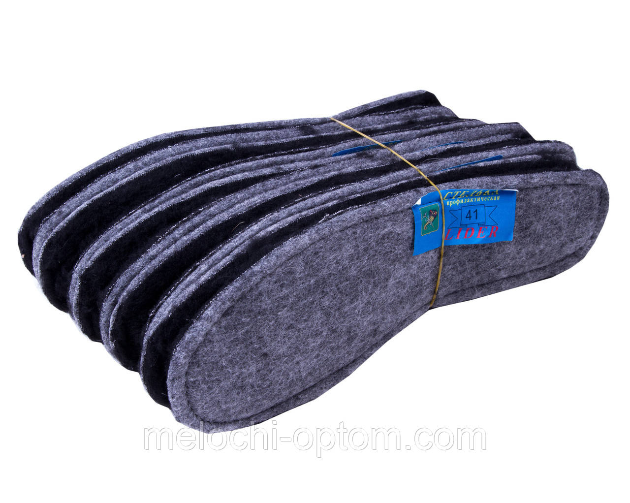 Устілки для взуття чорна ШЕРСТЬ 100% на ФЕТРЕ, устілки зимові