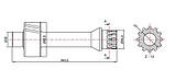 Вал відбору потужності ВОМ ZF Ecomid 9 S 75 (245 мм), фото 6