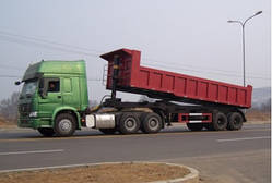 2 осьової напівпричіп Dump Semi-trailer