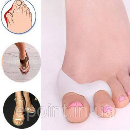 Силіконовий фіксатор коректор на два пальці ноги Valgus Pro (Вальгус Про), комплект 2 шт., фото 1