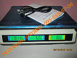 Ваги торговельні ВТЕ-Центровіс-30Т1ДВ-Е 345х240 мм 30 кг (дел. 5г), фото 3
