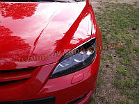 Реснички на фары для Mazda 3 2003-2009 хэтчбек