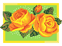Схема для вышивки бисером цветы Оранжевые розы