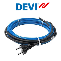 DEVIpipeheat 10. Саморегулюючий нагрівальний кабель з вилкою
