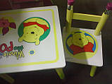 Дитячий столик і два стільчики з дерева "Вінні-Пух" BB 08806 київ, фото 2