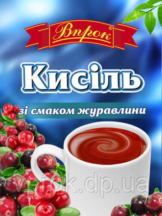 Кисіль журавлина 65 г ТМ "Впрок"