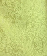 Гіпюр на атласі "Світло-жовтий" (ш 150 см) для пошиття платтів, оздоблення одягу, спідниць.