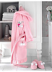 Халат Soft Cotton BUNNY рожевий, 2 роки 92 см