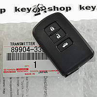 Оригинальный смарт ключ для Toyota Camry 50, BA2EQ, 3 кнопки, Toyota H chip, P1:88. Для рынка Европы, с 09-14г