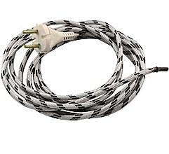 ШРО Шнур для праски 6 А 220 В (2*0.5 мм) 1.3 м виделка сталь