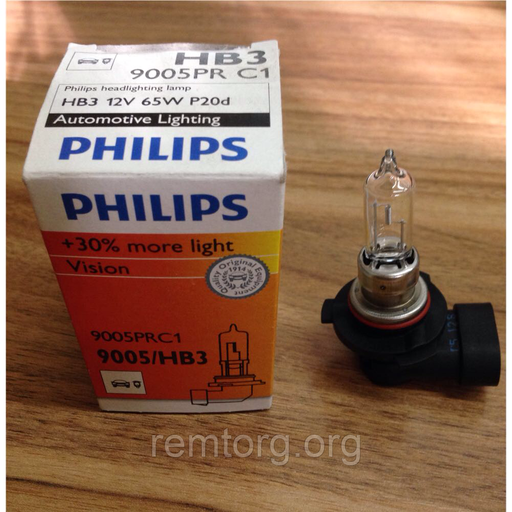Автомобільна лампа PHILIPS 9005/HB3 12V 65W P20d, 9005PRC1,