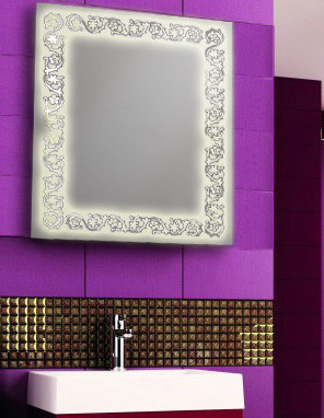 Зеркало с LED подсветкой для ванной комнаты влагостойкое 800х600 мм d-7зеркало с подсветкой в ванную - фото 2 - id-p570588195