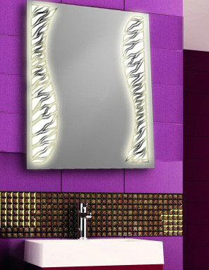 Зеркало с LED подсветкой влагостойкое d-12 600х800 ммзеркало с подсветкой в ванную - фото 1 - id-p570588200