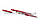 Кисть для геля, прямой ворс, складная со стразами (красная)№10, фото 2
