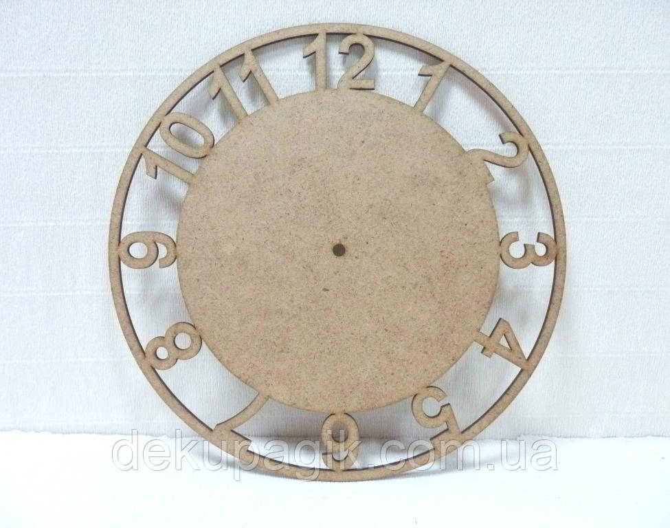 Заготівля Годинник із цифрами -1, 30см., фото 1