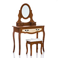 Туалетний столик чорний + стілець