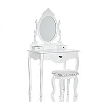 Туалетний столик білий + стілець