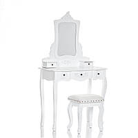 Туалетний столик білий + стілець