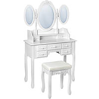 Туалетний столик білий + стілець