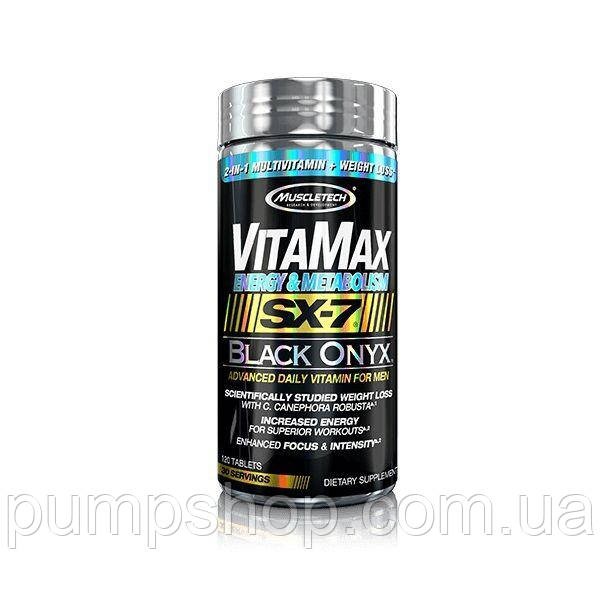 Вітаміни для чоловіків VitaMax Energy & Metabolism SX-7 Black Onyx 120 таб