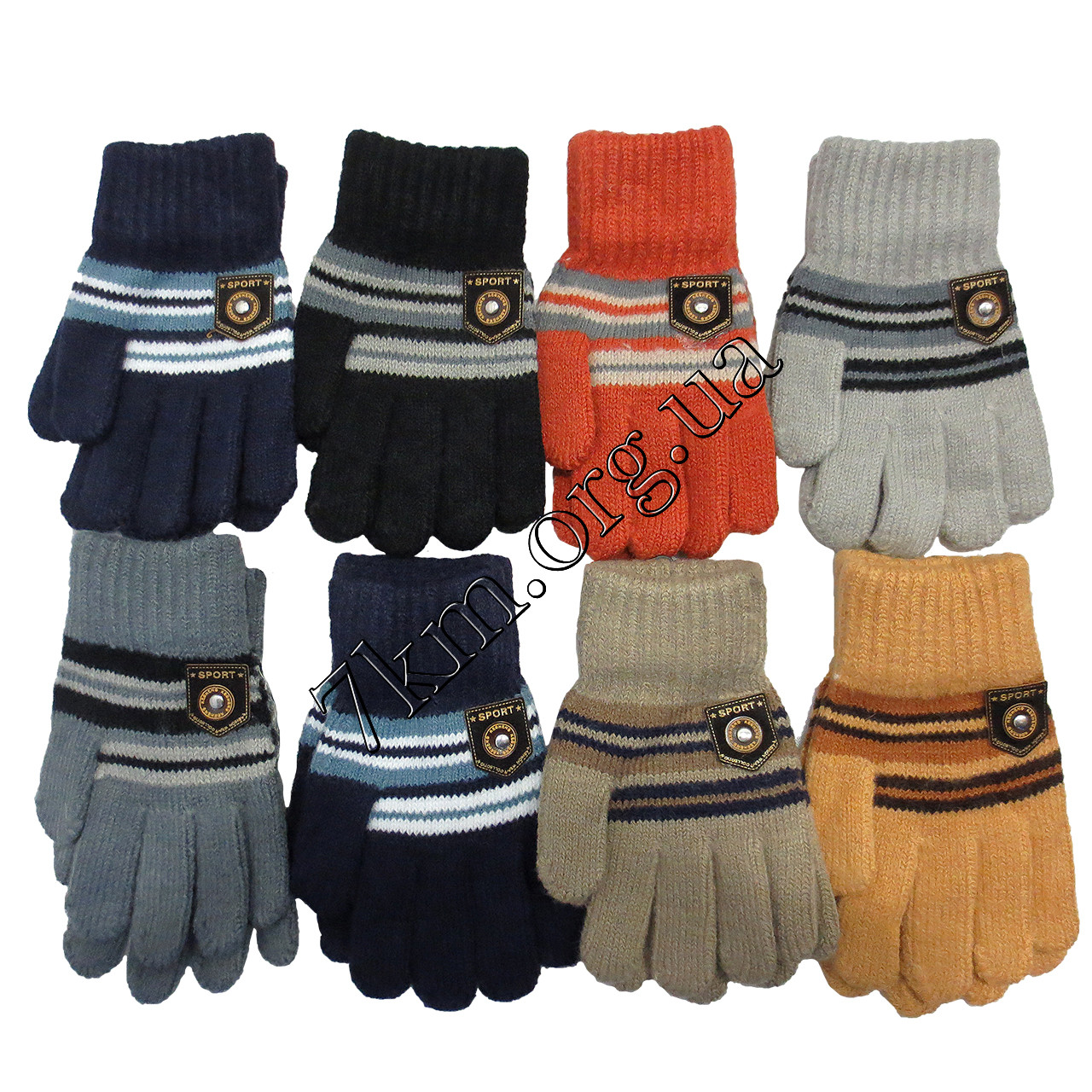 Рукавички дитячі одинарні для хлопчиків 4-6 років Оптом 5670 S, фото 1