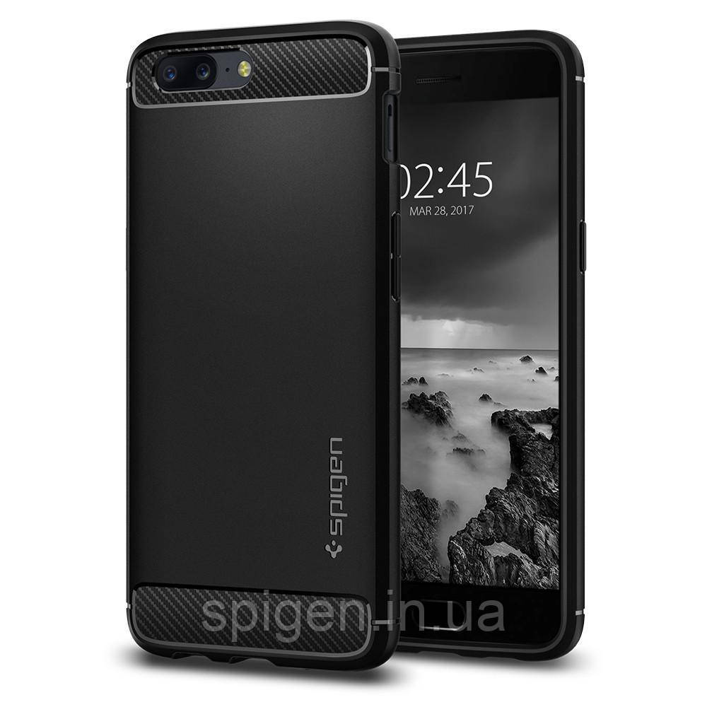 Чохол Spigen для OnePlus 5 Rugged Armor, Black