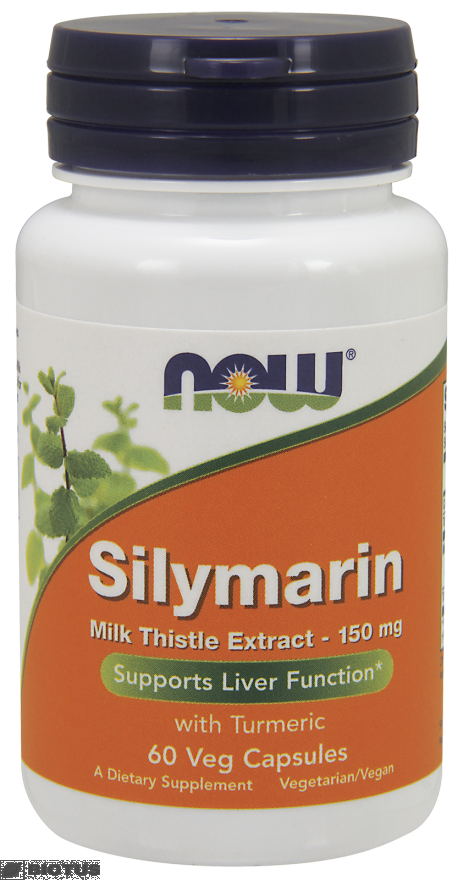 Силімарин, розторопша Milk Thistle, Now Foods, 150 мг, 60 капсул