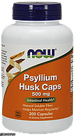 Подорожник Psyllium Husk, Now Foods, 500 мг, 200 капсул