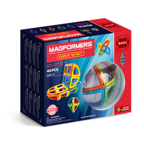 Магнітний конструктор ТМ Magformers Базовий набір Дуга 40 елементів, фото 2