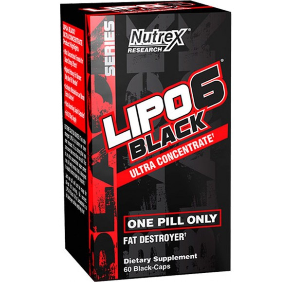 Жиросжигатель Nutrex Lipo 6 black Ultra Concentrate 60 caps - фото 2 - id-p384876899
