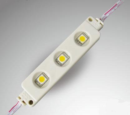 Світлодіодний LED-модуль 5730, 3LED, 0.72W, IP67, DC12V, 120°, 35 lm, фото 1