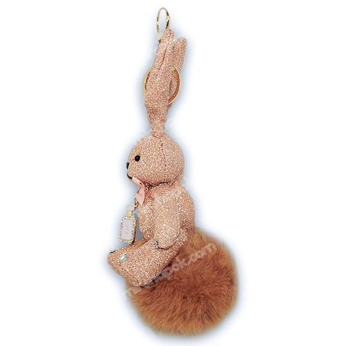 Брелок кролик на меховом шаре, KB02 - фото 3 - id-p578998514