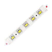 Светодиодный LED модуль 5730, 5LED, 1.44W, IP67, DC12V,120°, 55lm