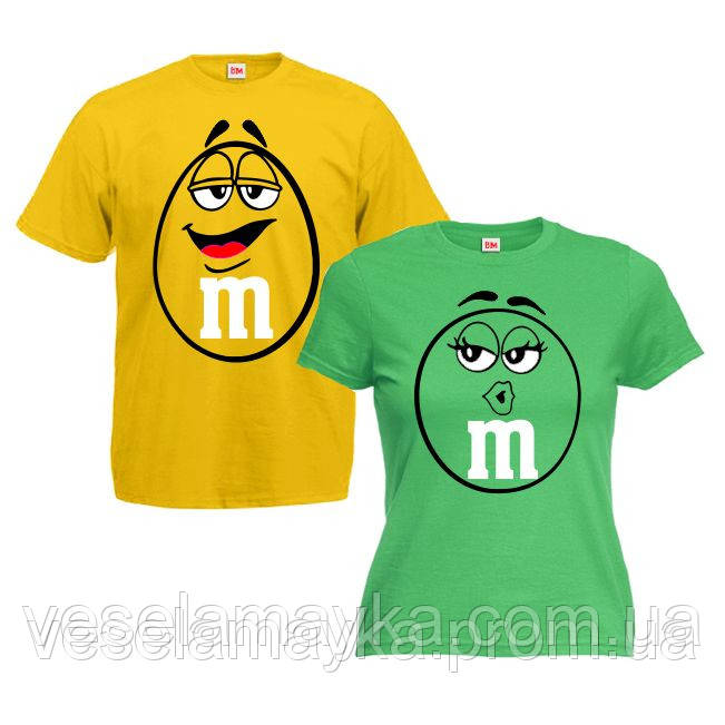 Парні футболки "M&M's", фото 1