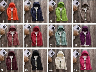 Суперлегкі пуховики з капюшоном