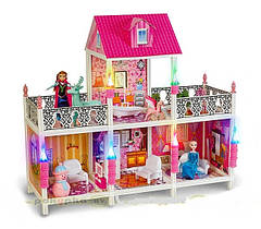 Ляльковий будиночок дитячий з меблями Frozen 4 кімнати 66906