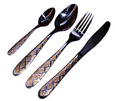 Набір столовий "Імператор" (4 шт./набір) Золото