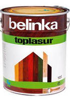 Belinka Toplasur (БелинкаТоплазурь) 1 л №17 тик, Деревозащитная лак-пропитка на воске